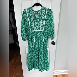 Ro’s Garden Vivi Midi Dress in Green Size Small